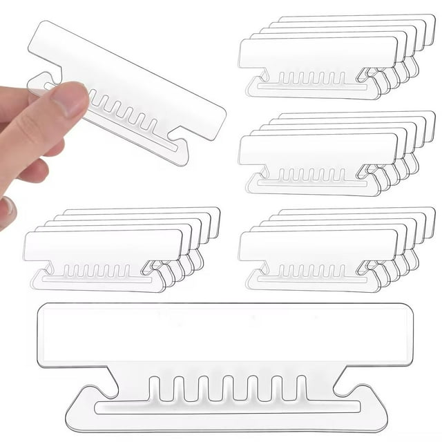 Carpeta de archivos colgantes SMAODSGN, 100 unidades, plástico transparente, 9 cm