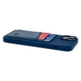 thumbnail image 6 of Dockem iPhone 14 Plus Liquid Silicone Card Case with Built-in Metal Plate for Magnetic Mounting, Stitched-on Wallet with 2 Credit Card Holders (Blue, M2L), 6 of 9