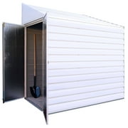 Yardsaver® 4 x 7 ft Steel Storage Shed Pent Roof Eggshell