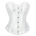 thumbnail image 4 of JASGOOD Corsets for Women White Corset Fashion Bustier Corset Top Lingerie, 4 of 11