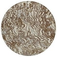 thumbnail image 2 of Addison Rugs Chantille Indoor/Outdoor Transitional Swirls Brown Washable Round Rug, 8' x 8', 2 of 6