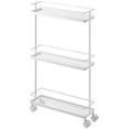 thumbnail image 1 of YAMAZAKI home 7151 Chariot de Rangement de Cuisine Roulant, Blanc, 1 of 5