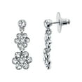 thumbnail image 4 of 1928 Jewelry Crystal Flower Drop Earrings, 4 of 4