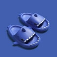 thumbnail image 1 of Zapatillas Suaves De Tiburón De Dibujos Animados Para Niños, Sandalias Antideslizantes De Simulación, Zapatillas De Casa De Playa De Verano Para Caminar En El Baño Del Jardín Yuarrent VI012566-28, 1 of 4