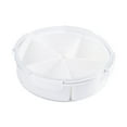 thumbnail image 3 of jifeng Divided Serving Box Nordic with Lid Refrigerator Food Organizer Salad Veggie Circular, 3 of 9