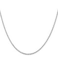 thumbnail image 2 of 10K White Gold Rope Chain Styles Necklace 1.75 mm Diamond-Cut 24 inch, 2 of 4