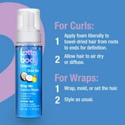 موس Lottabody Wrap Me Foaming Curl مع زيت جوز الهند والشيا، 7 أونصة