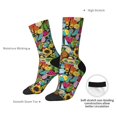 thumbnail image 4 of Xecao Color Summer Pattern Sport Socks for Women and Men Crew Socks Sporty Calf Socks Casual Socks, 4 of 6