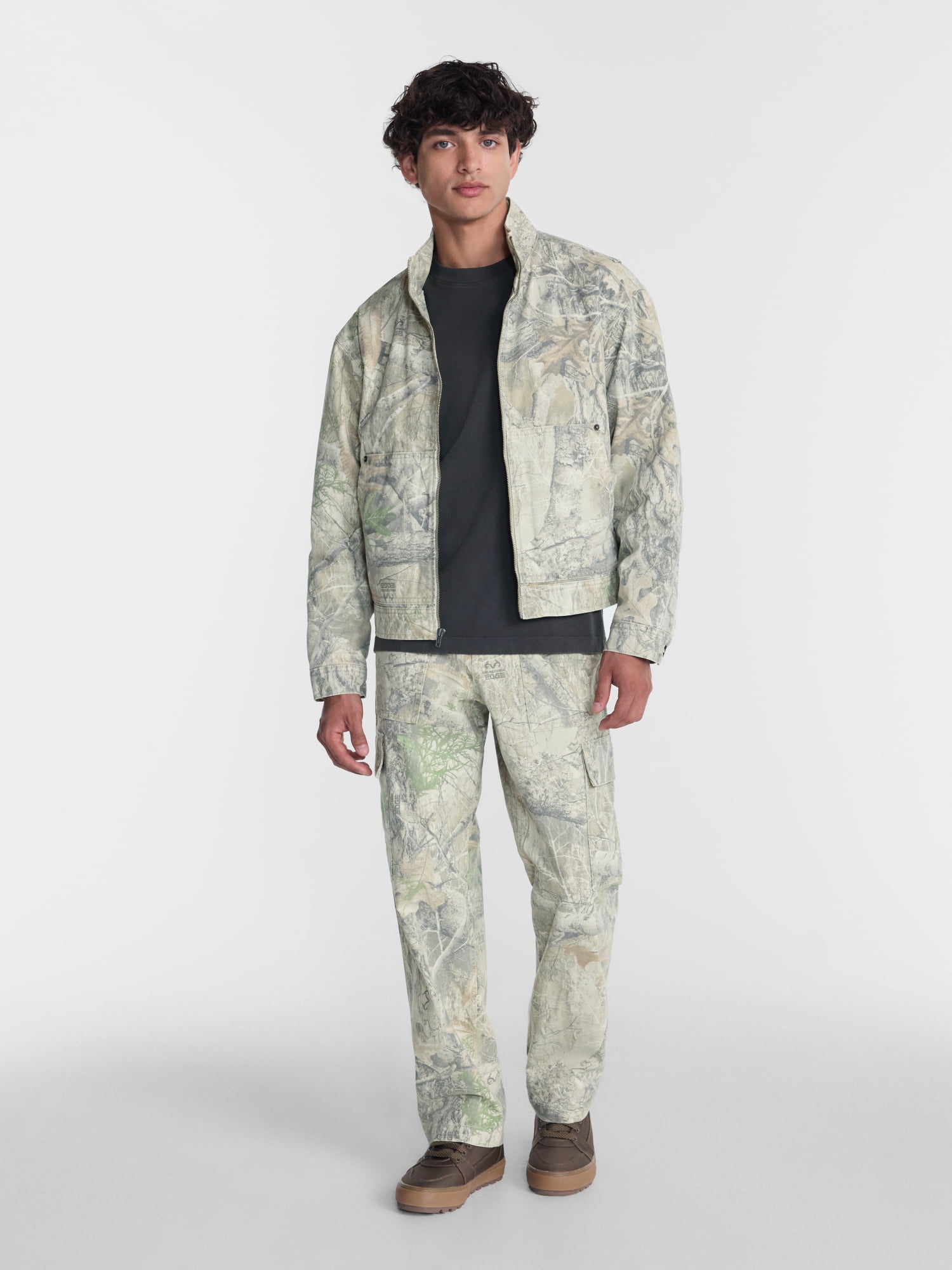 No Boundaries x Realtree Cotton Trucker Jacket, Men's Sizes XS-4XLT