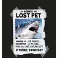 thumbnail image 2 of Reward Lost Pet Poster Adult Black Long Sleeve Hoodie-Medium, 2 of 6