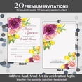thumbnail image 6 of Main Squeeze Lemon Floral Bridal Shower Invitations, 20 Fill-In Cards with Envelopes, 5x7 Wedding Shower Invitations for Bride, Bridal Party Supplies and Decorations, Made in USA by Amanda Creation, 6 of 9