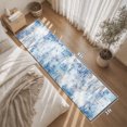 thumbnail image 3 of Findosom 2'x8' Runner Rug for Hallways,Non-Slip Washable Bedside Rug Abstract Low Pile Floor Rug Ultra Soft Distressed Kitchen Runner Carpet for Hallways,Kitchen,Bathroom,Entrance,Blue, 3 of 7