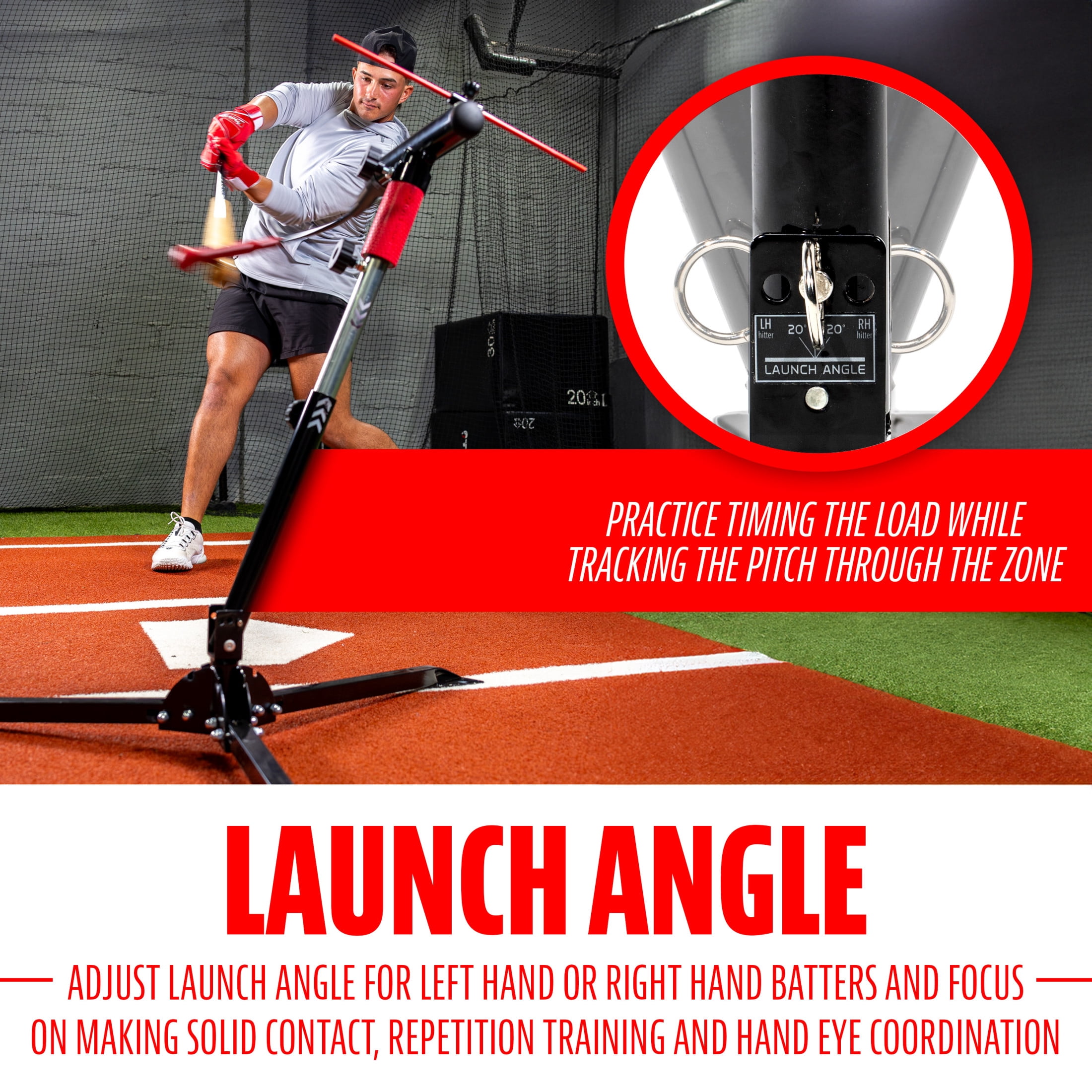 Franklin Sports Swing Station Baseball + Softball Hitting Trainer