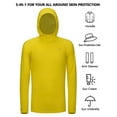 thumbnail image 5 of Little Donkey Andy Men's UPF 50+ Sun Protection Shirt Stretch Lightweight Hoodie for Fishing Running Cycling Size XXL, 5 of 5
