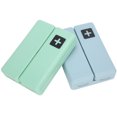 thumbnail image 4 of Hilitand 2pcs Weekly Pills Organizer Box Container Portable 7 Grids Vitamins Case With Magnet Lid, Organizer,Fodable Pills Boxes, 4 of 8
