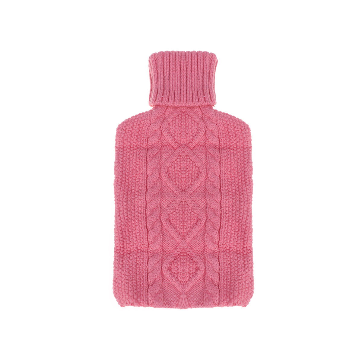 1L Hot Water Bottle Knitted Cover Warm Foldable Water Bottle Case Solid