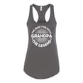 thumbnail image 2 of Wild Bobby, Grandpa Man Myth Legend Funny Dad Uncle Papa Dad Gift, Father's Day, Women Racerback Tank Top, Dark Grey, Large, 2 of 4
