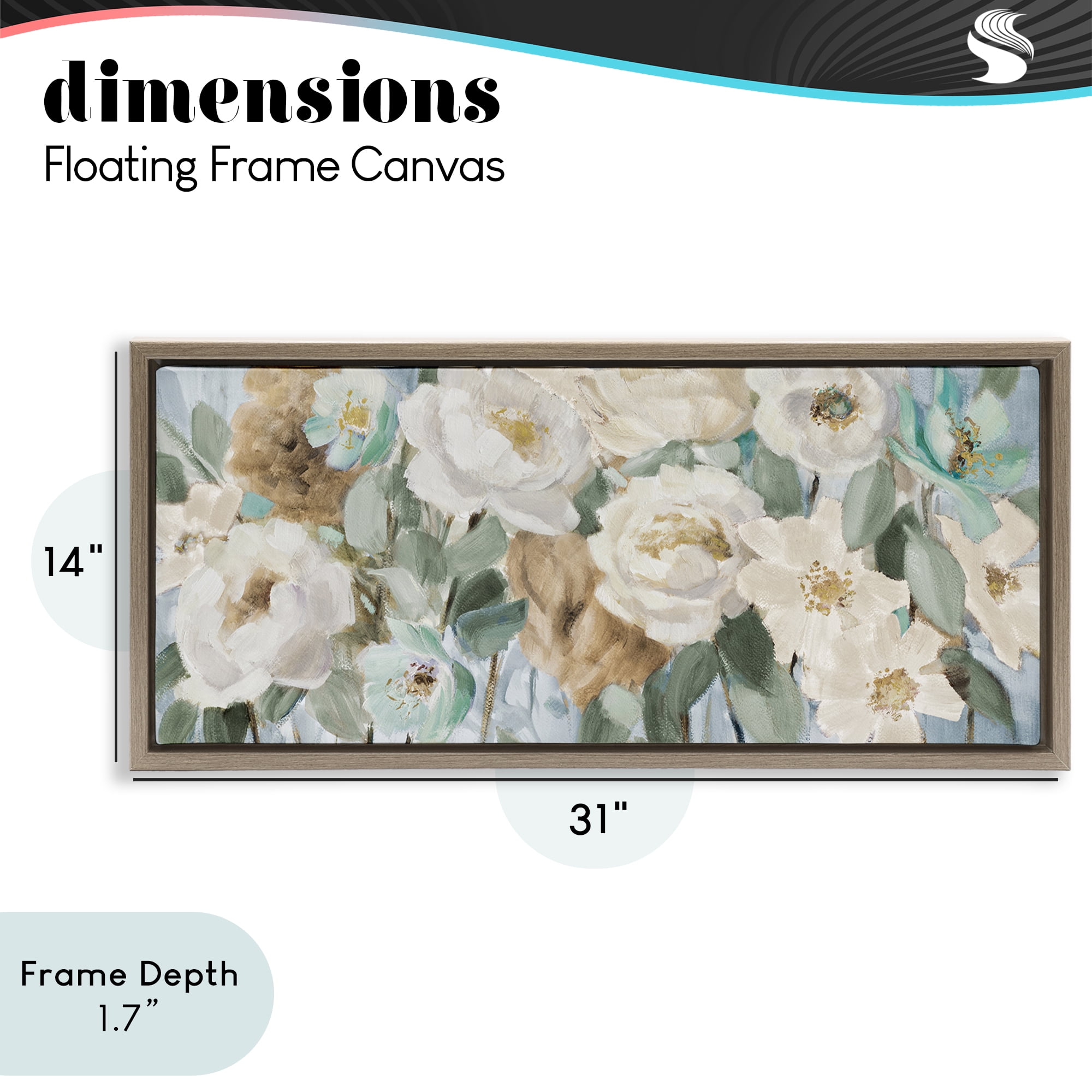 Stupell Industries Promise of Giverny Brown Framed Floater Canvas Wall Art, design by Lanie Loreth