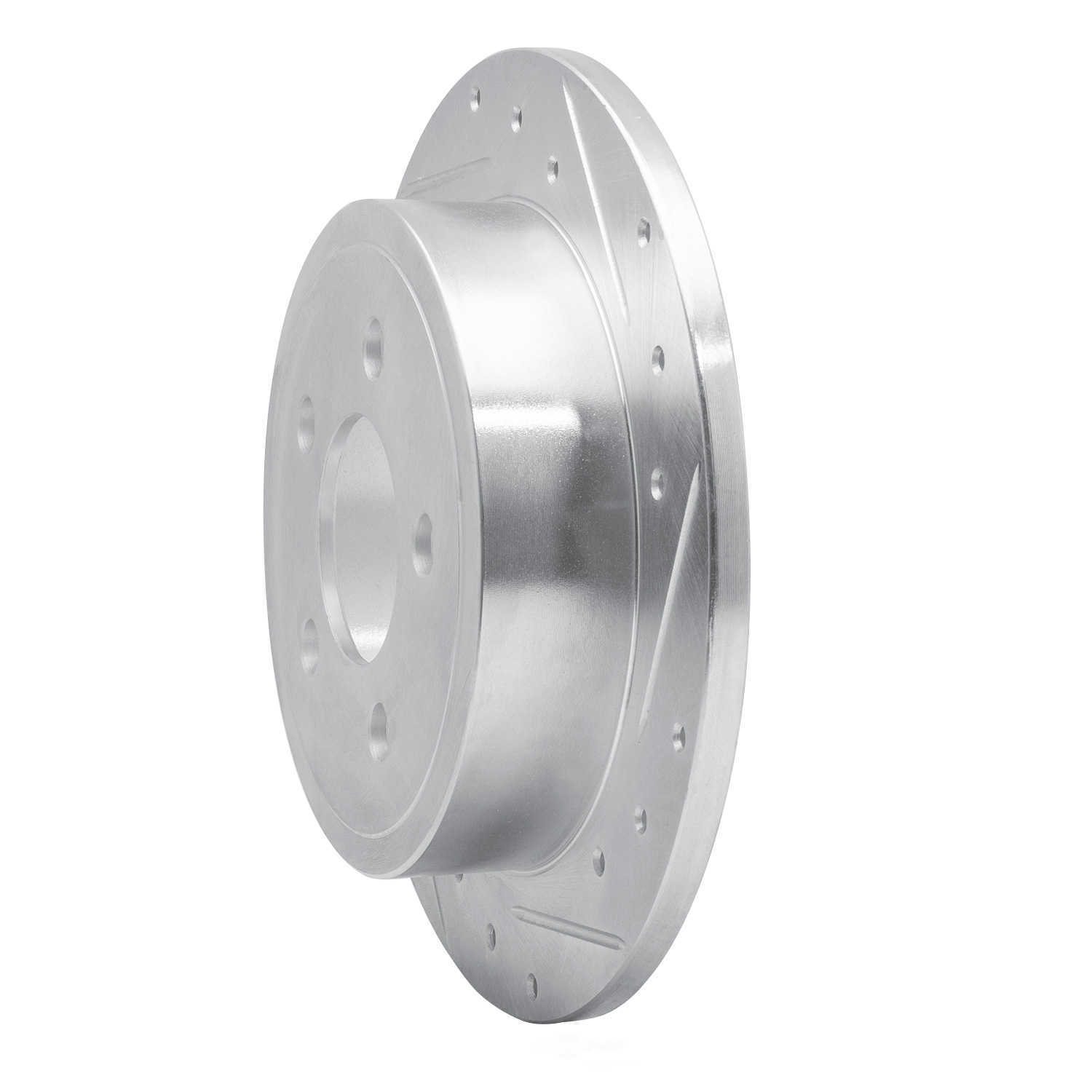 Dynamic Friction Company 631-42028R DFC Brake Rotor - Drilled And Slotted - Silver
