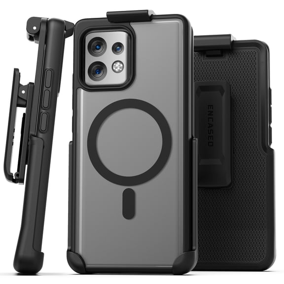 Encased Belt Case for Motorola Edge Plus 2023 with Holster Clip - Compatible with MagSafe, Magnetic Charging and Accessories (Moto Edge  2023)