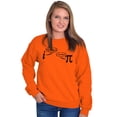 thumbnail image 4 of Rational Real Pi Pie Number Math Nerd Unisex Plus Fleece Graphic Sweatshirt Brisco Brands 5X, 4 of 5