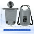 thumbnail image 2 of Uxcell Waterproof Dry Bag, Waterproof Bags with Whistle Gray 30L, 2 of 2