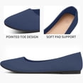 thumbnail image 5 of AOMAIS Women Ballet Flats Navy Pointy Toe Flats Mesh Shoes for Women Slip on Shoes(Navy,US10), 5 of 9