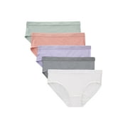 Hanes Originals Girls' SuperSoft Hipster Underwear, 5-Pack