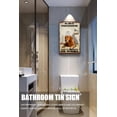 thumbnail image 3 of Golden Retriever Dog Bathroom Tin Sign Roll Paper No Job is Finished Retro Sign Toilet Wall Art Shabby Chic Aluminum Sign Home Gift Wall Decor 5.5x8 Inch, 3 of 8