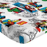 Avengers 849571 Retro Full Sheet Set, Multi Color - 4 Piece