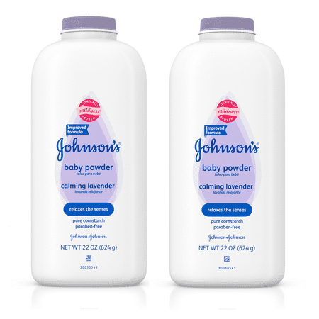 (2 pack) Johnson's Baby Powder Calming Lavender For Irritated Skin, 22