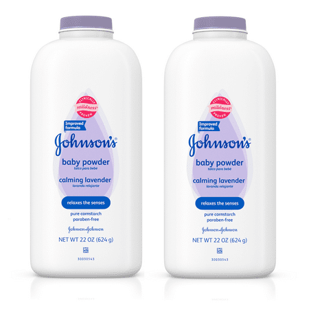 - (2 pack) Johnson's Baby Powder Calming Lavender For Irritated Skin, 22 Oz.