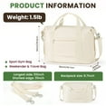 thumbnail image 5 of Duffle Bag for Travel, 37L Expendable Carry on Weekender Duffel, Lightweight Personal Item Bag - Beige, 5 of 8