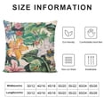 thumbnail image 6 of Acheng Plumeria Hibiscus Green Leaf  Throw Pillow Cover  Decorative Pillows for Couch Cushion Sofa Outdoor White, 6 of 6