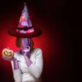 thumbnail image 4 of Less Than 5 Party Light-up Decoration Halloween Hat Witch Hat Scene Layout LED Lights String Hat Party Witch Hat, 4 of 5