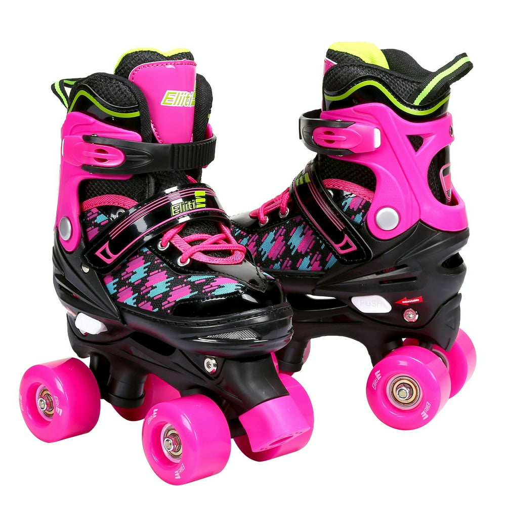 Eliiti Kids Quad Roller Skates for Girls Adjustable Child Size