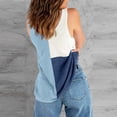 thumbnail image 4 of OAVQHLG3B Womens Tank Tops Summer Tops for Women Casual Woman Causal V-Ncek Patchwork Blouse Sleeveless T-Shirt Summer Tops, 4 of 6
