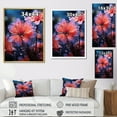 thumbnail image 4 of Designart "Morning With Translucent Purple Blooms" Flowers Floater Framed Canvas Wall Art, 4 of 5