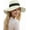 White, variant on Womens Floppy Beach Sun Straw Hat Foldable Travel Wide Brim Summer Bucket Hat UPF 50+