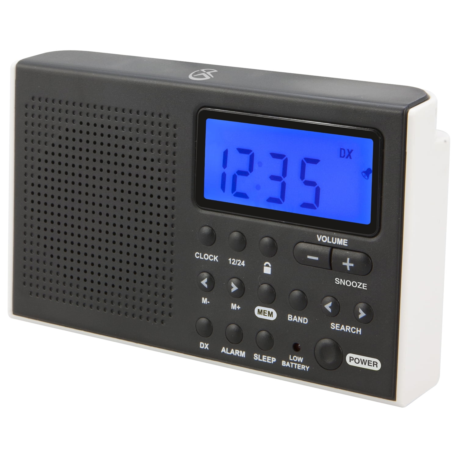 Jensen JCR175 Green LED Display AM/FM Alarm Clock Radio with 0.9-Inch 