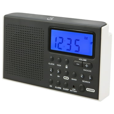 GPX CD AM/FM Clock Radio with 1.2