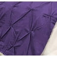 thumbnail image 3 of Bed Runner Set 100% Cotton 800 TC 3 Piece Pinch Pleated Bed Runner Set, Decorative Bed Scarf, 3 Pinch Pleated Bed Runner Set and 2 Pillow Shams (King Size, Purple), 3 of 3