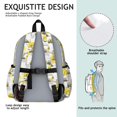 thumbnail image 5 of Excavator and Forklift Yellow Pattern Cute School Backpack with Padded Back and Adjustable Shoulder Straps 13.4"x11"x4.7", 5 of 5