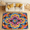 Multicolour 4, variant on CURLYOOT Mexican Floral Area Rugs 5'x7' Washable Rug Large Living Room Rug Non Slip Boho Indoor Floor Carpet for Dining Room Bedroom Home