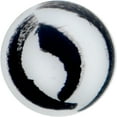 thumbnail image 2 of Body Candy Womens 16G 316L Stainless Steel Matte White Zebra Stripe Labret Monroe Lip Ring Tragus 5/16", 2 of 3