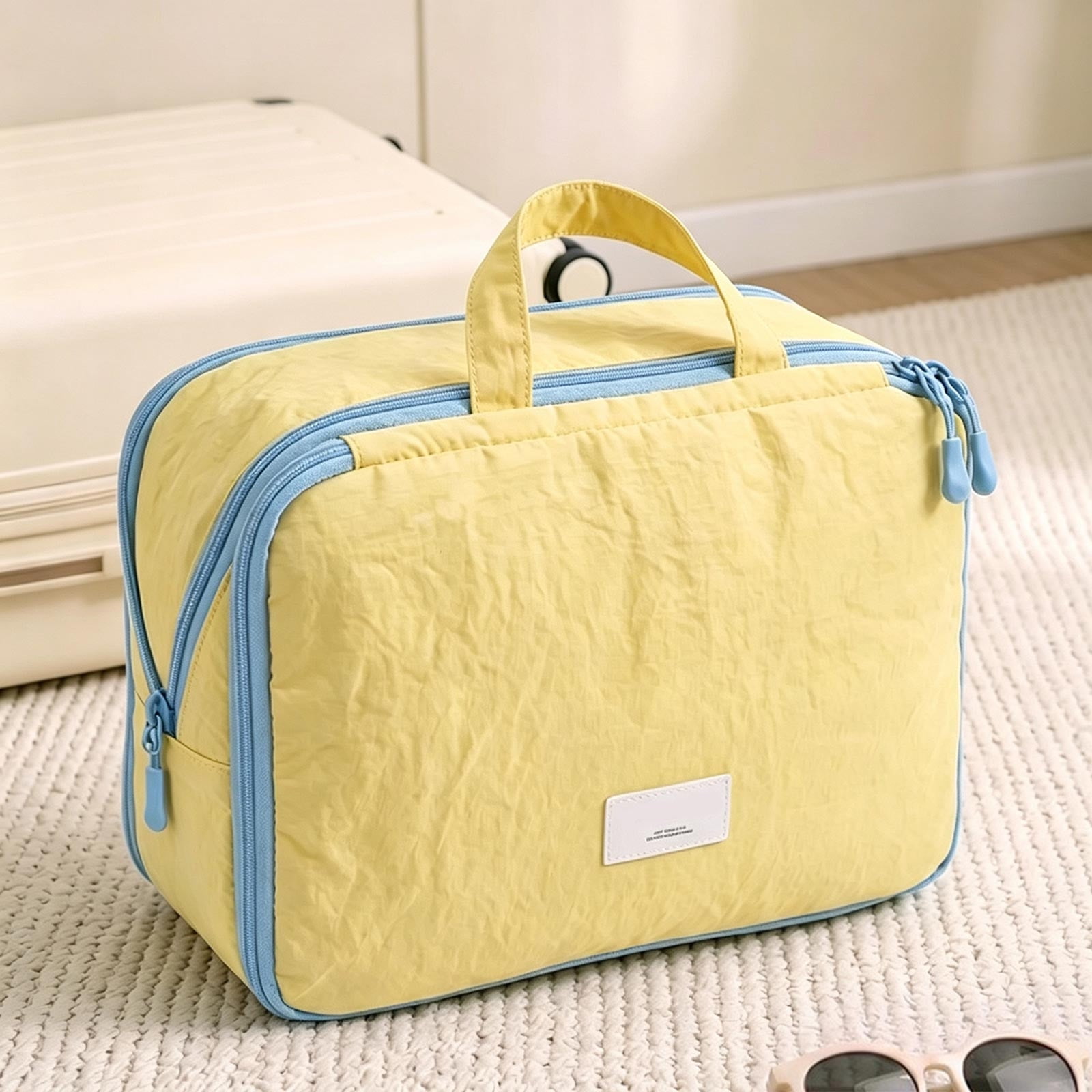 Travel Clothing Storage Bag with Portable Design Large Capacity Packing Organizer for Suitcase Luggage Moving Durable Polyester Foldable Space Saving Travel Accessory