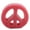 Pink, variant on Colorful Peace Sign Candle