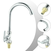 1pc Kitchen Faucet Ziny Alloy Kitchen Faucet Single Cold Water Sink Faucet Single Handle Swivel for Kitchen Bathroom
