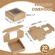 thumbnail image 2 of 20 Piezas de Cajas de Jabón de Kraft, Cajas Mini de Kraft de 3 x 3 x 1.2 Pulgadas con Ventana Transparente para Empaque de Golosinas de Fiesta (Marrón), 2 of 7