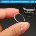thumbnail image 4 of Unique Bargains 0.79x0.08' Dia Flashlight Glass Lens, 2 Pcs Polished Edge Glass Lens, Transparent, 4 of 5